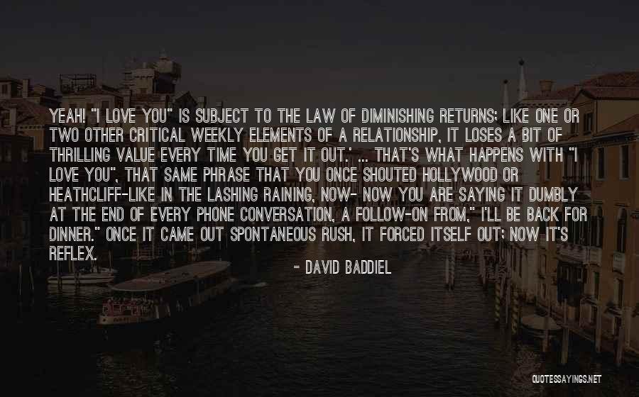 End Of Relationship Love Quotes By David Baddiel