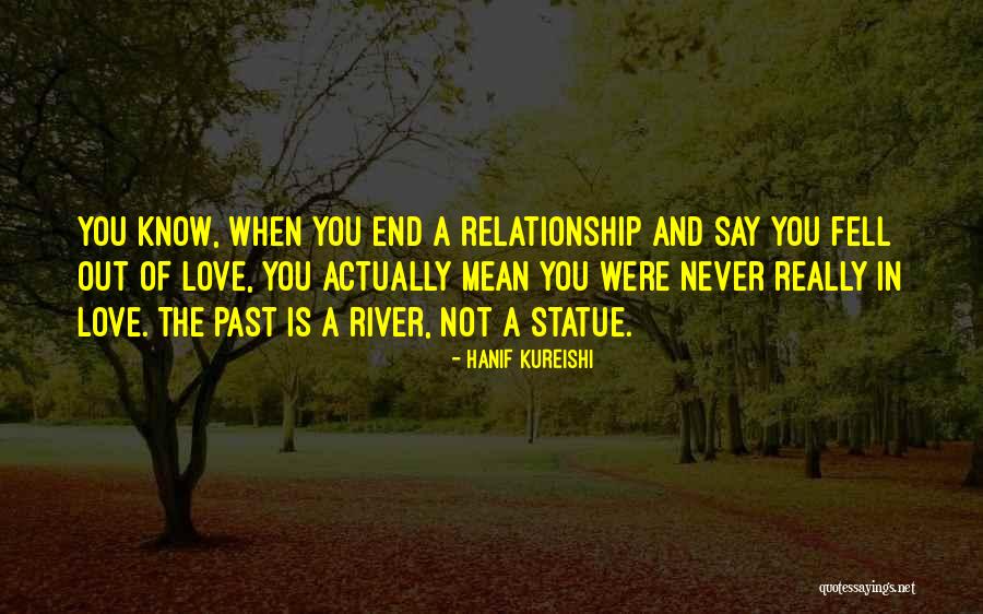 End Of Relationship Love Quotes By Hanif Kureishi