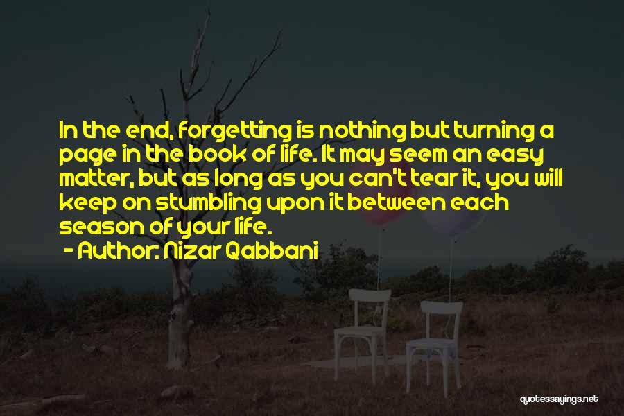 End Of Season Quotes By Nizar Qabbani