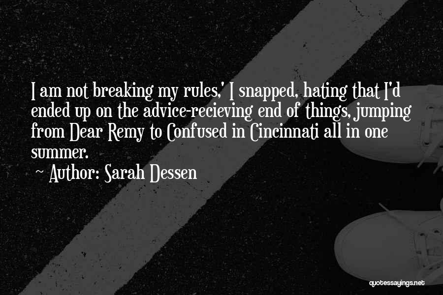 End Of Summer Quotes By Sarah Dessen