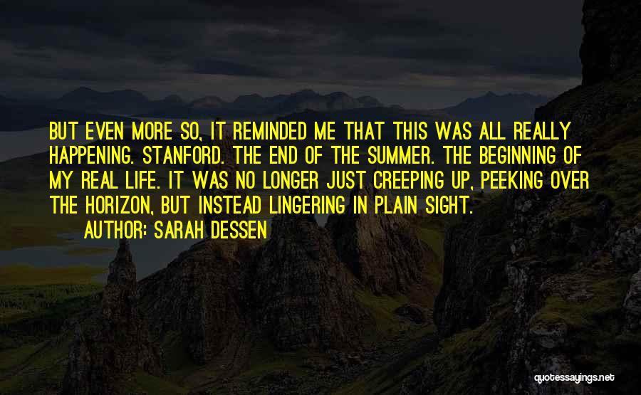 End Of Summer Quotes By Sarah Dessen