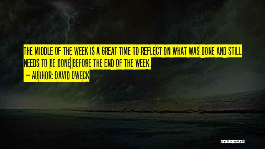 End Of The Day Reflection Quotes By David Dweck