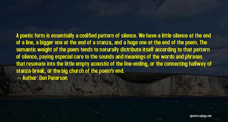 End Of The Line Quotes By Don Paterson