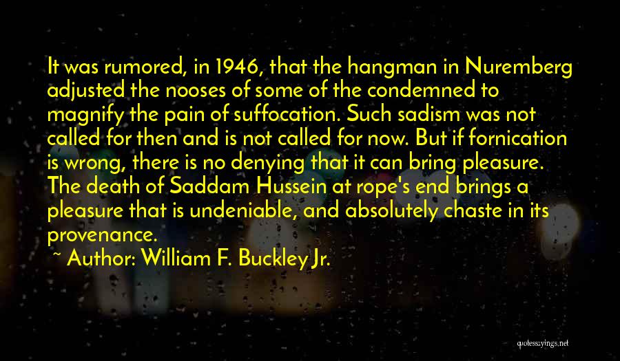 End Of The Rope Quotes By William F. Buckley Jr.