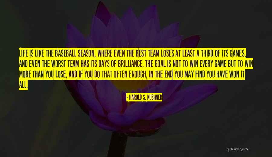 End Of The Season Quotes By Harold S. Kushner