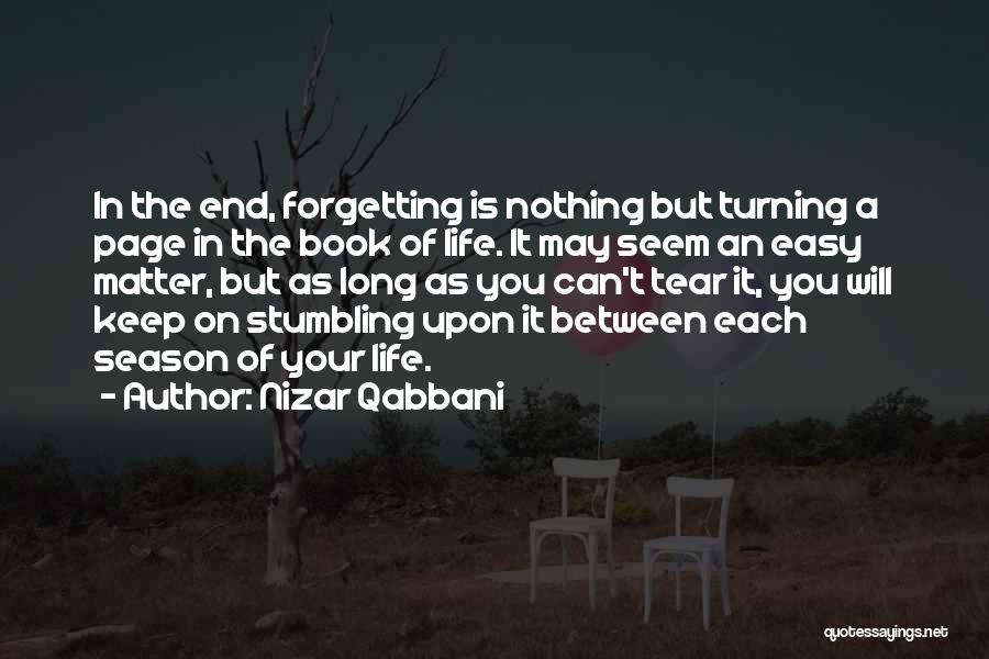 End Of The Season Quotes By Nizar Qabbani