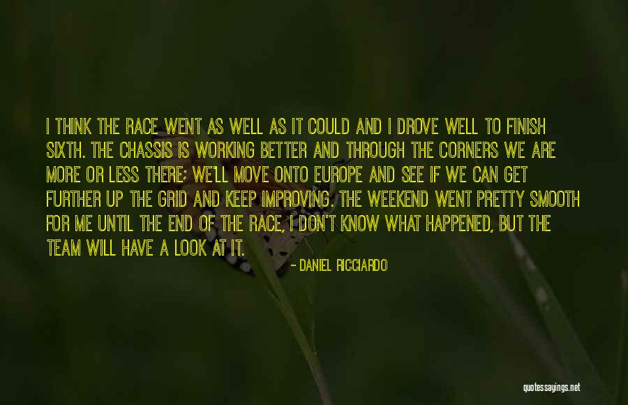 End Of The Weekend Quotes By Daniel Ricciardo