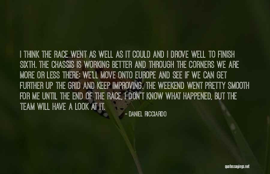 End Of Weekend Quotes By Daniel Ricciardo