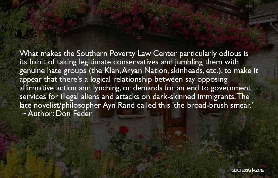 End Poverty Quotes By Don Feder