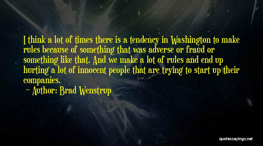 End Times Quotes By Brad Wenstrup