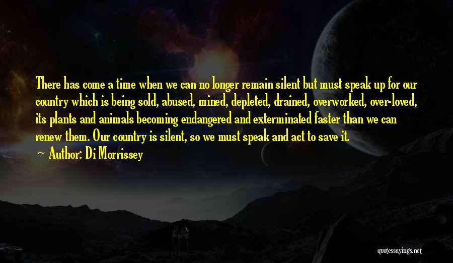 Endangered Animal Quotes By Di Morrissey