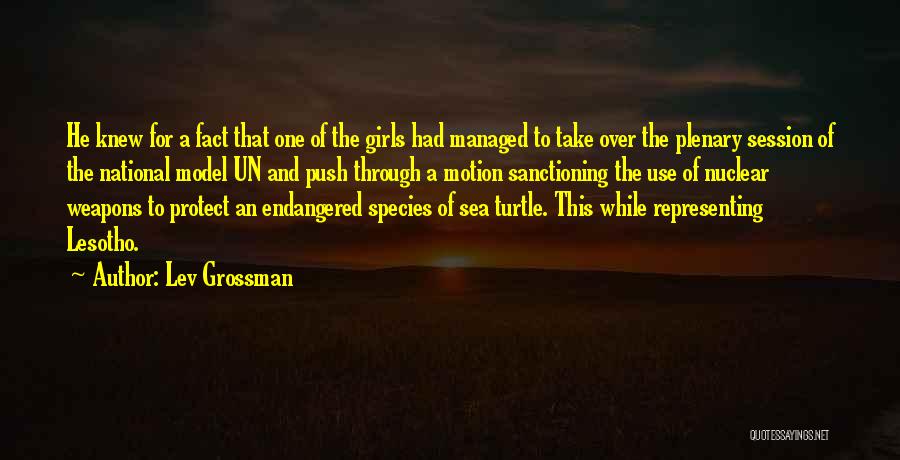 Endangered Species Quotes By Lev Grossman
