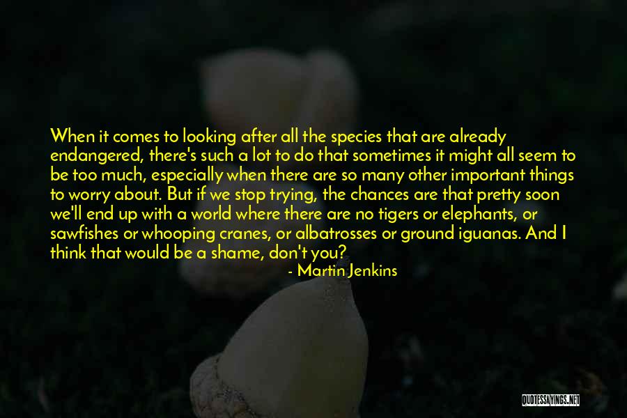 Endangered Species Quotes By Martin Jenkins Endangered Species Quotes By Martin Jenkins