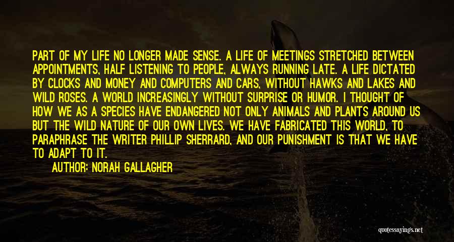 Endangered Species Quotes By Norah Gallagher