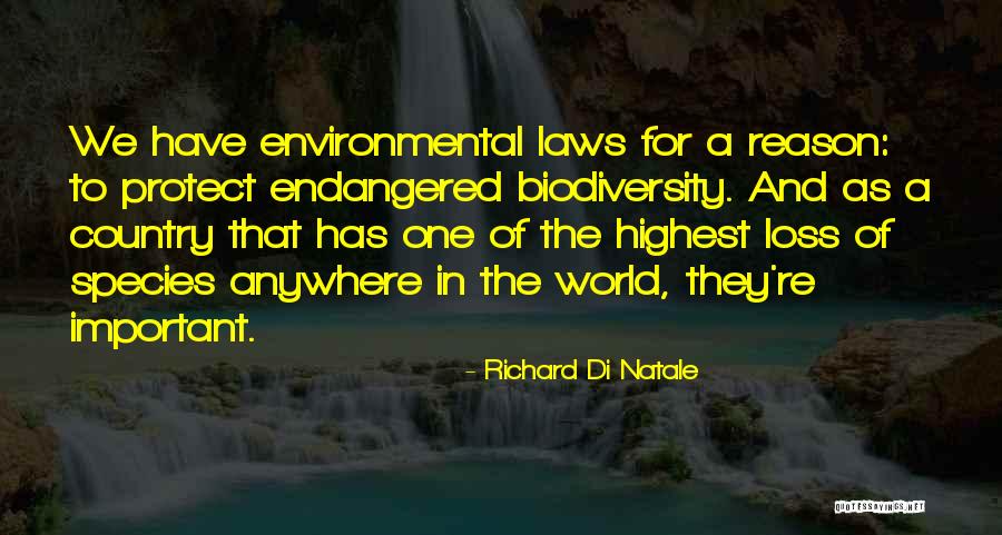 Endangered Species Quotes By Richard Di Natale