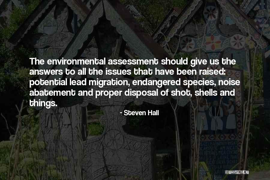 Endangered Species Quotes By Steven Hall