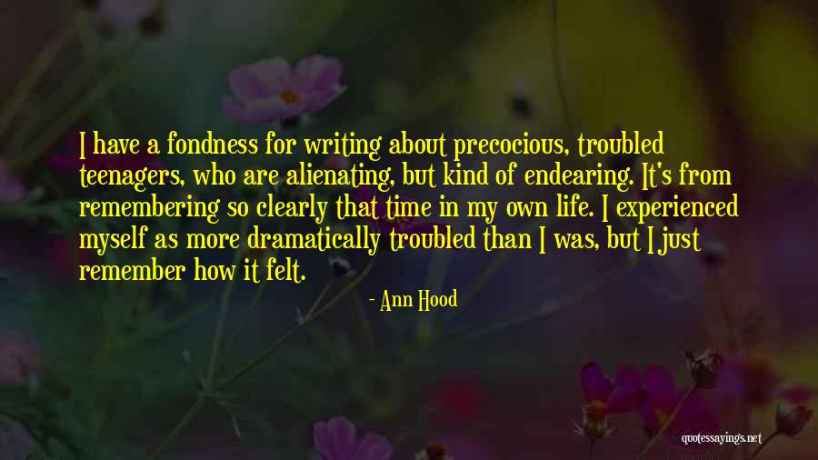 Endearing Quotes By Ann Hood