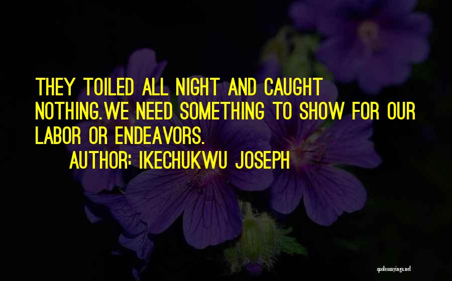 Endeavors Quotes By Ikechukwu Joseph