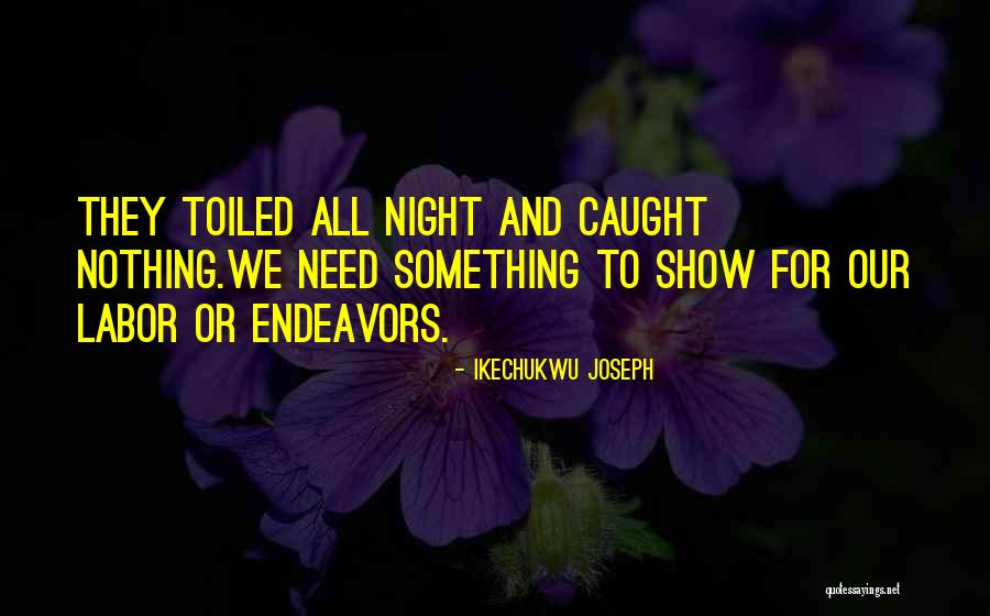 Endeavors Quotes By Ikechukwu Joseph