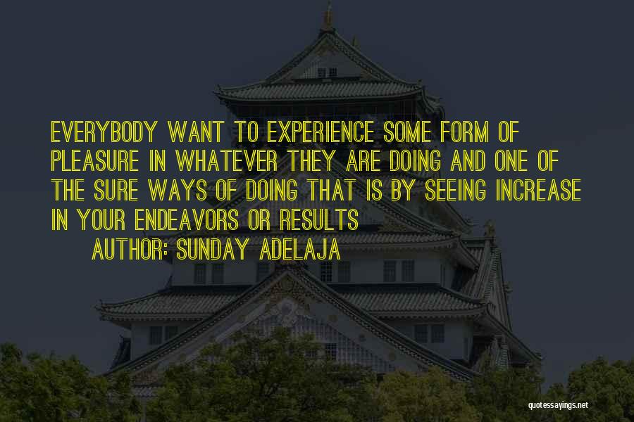Endeavors Quotes By Sunday Adelaja