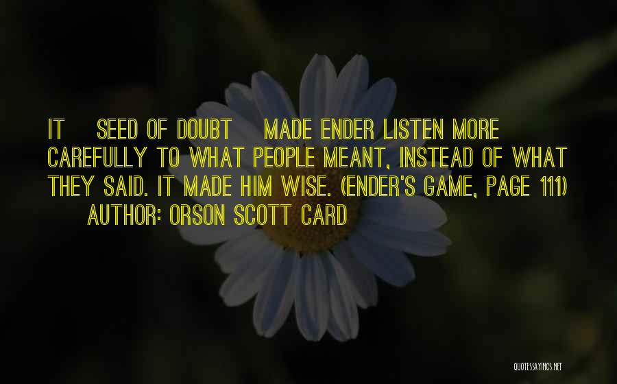 Ender's Game Quotes By Orson Scott Card