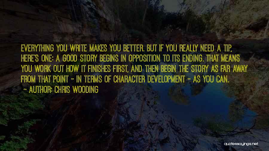 Ending On Good Terms Quotes By Chris Wooding