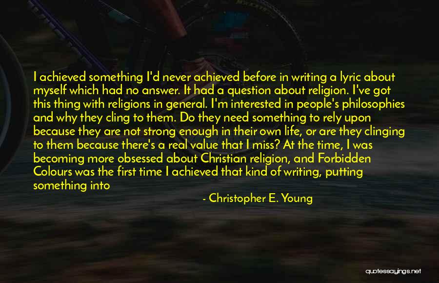 Ending Strong Quotes By Christopher E. Young Ending Strong Quotes By Christopher E. Young