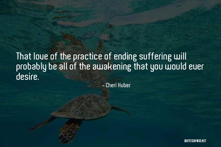 Ending Suffering Quotes By Cheri Huber