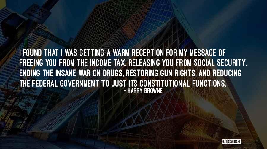 Ending War Quotes By Harry Browne