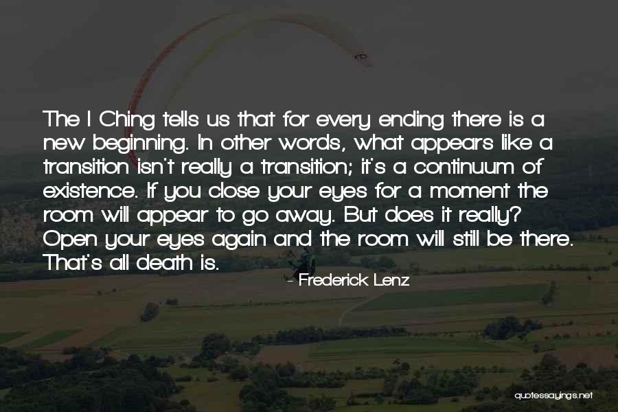 Ending Words Quotes By Frederick Lenz Ending Words Quotes By Frederick Lenz