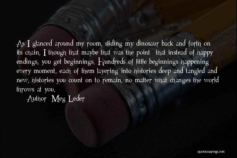 Endings And Beginnings Quotes By Meg Leder