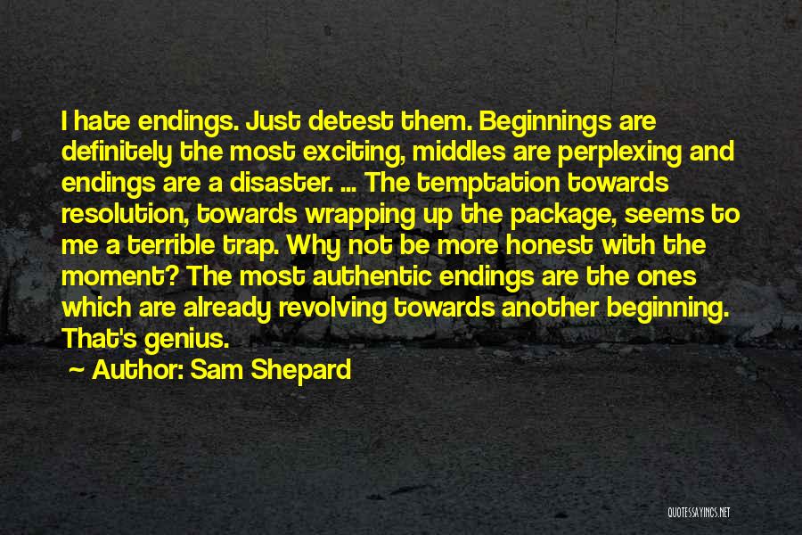 Endings And Beginnings Quotes By Sam Shepard