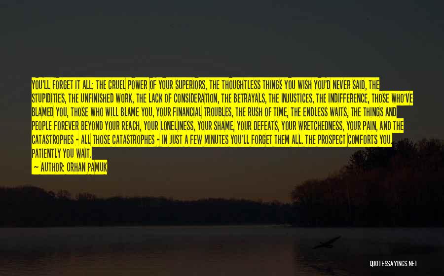 Endless Pain Quotes By Orhan Pamuk