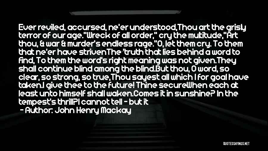 Endless War Quotes By John Henry Mackay