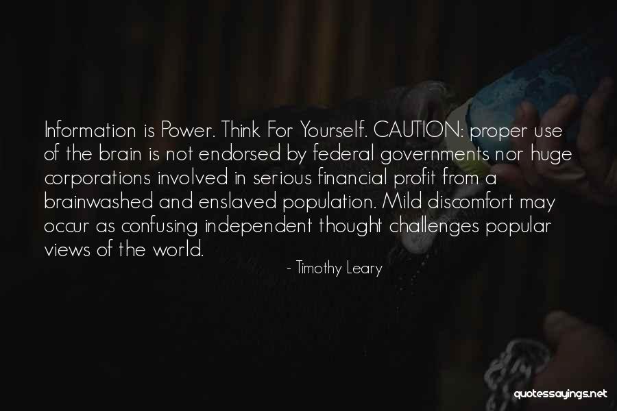 Endorsed Quotes By Timothy Leary Endorsed Quotes By Timothy Leary