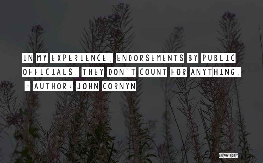 Endorsements Quotes By John Cornyn