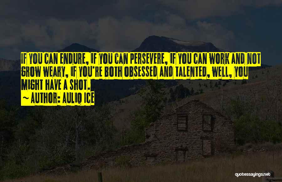 Endurance And Perseverance Quotes By Auliq Ice