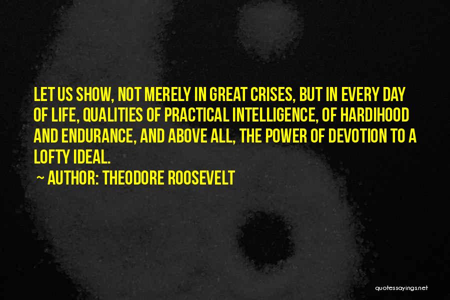 Endurance In Life Quotes By Theodore Roosevelt