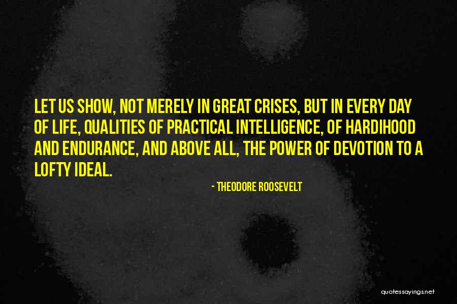 Endurance In Life Quotes By Theodore Roosevelt