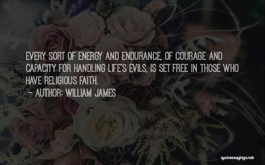 Endurance In Life Quotes By William James