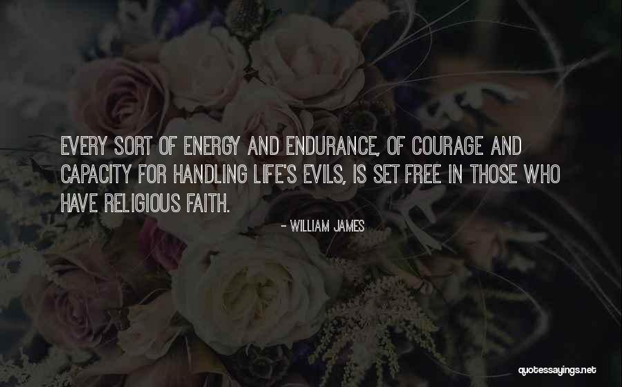 Endurance In Life Quotes By William James