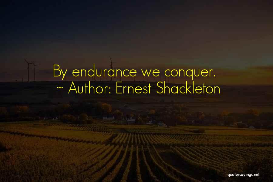 Endurance Shackleton Quotes By Ernest Shackleton