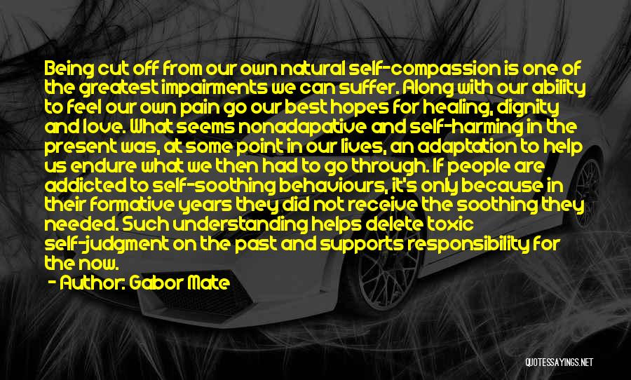 Endure Pain Love Quotes By Gabor Mate