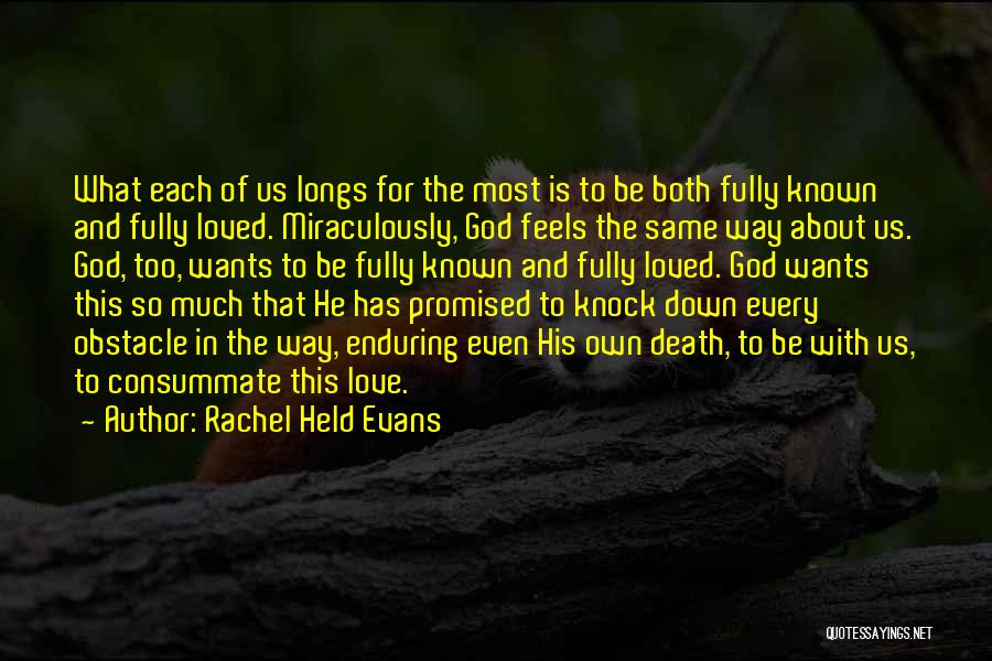 Enduring Love God Quotes By Rachel Held Evans
