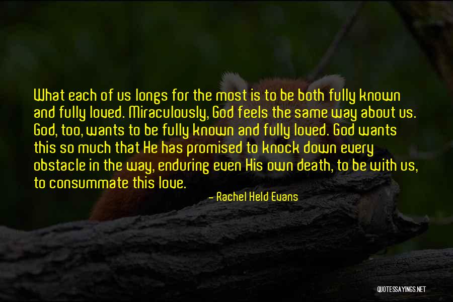 Enduring Love God Quotes By Rachel Held Evans