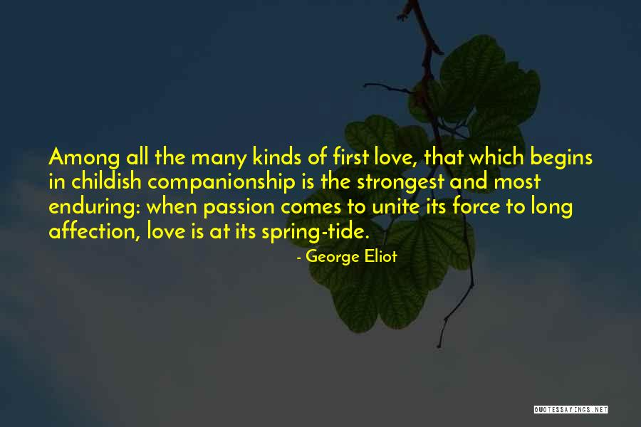 Enduring Love Love Quotes By George Eliot