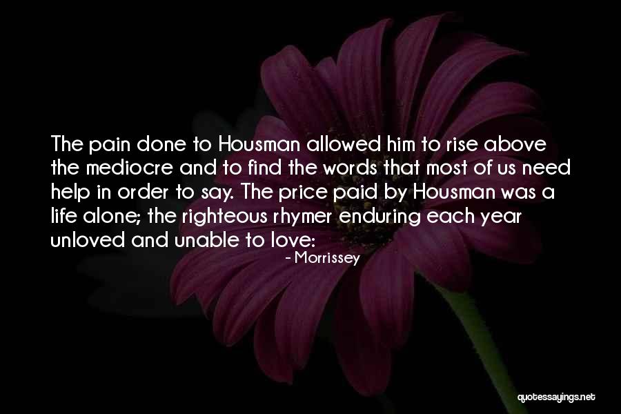 Enduring Love Love Quotes By Morrissey Enduring Love Love Quotes By Morrissey
