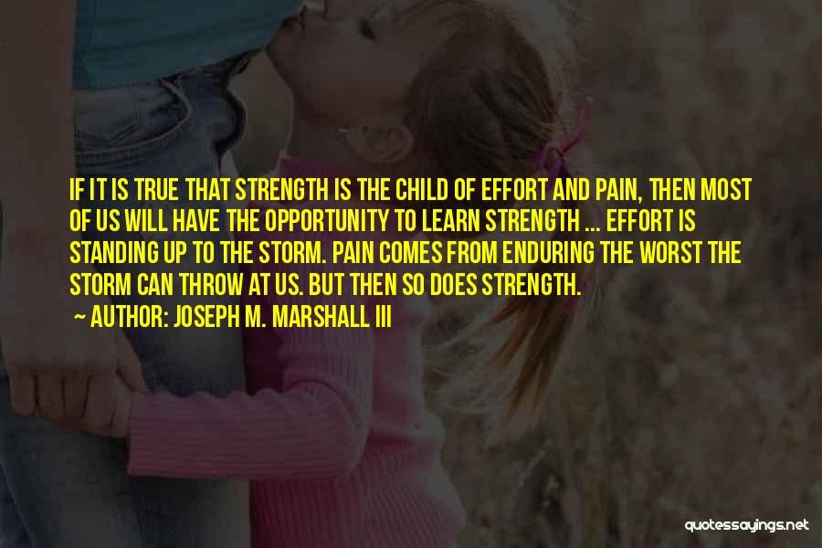 Enduring Pain Quotes By Joseph M. Marshall III