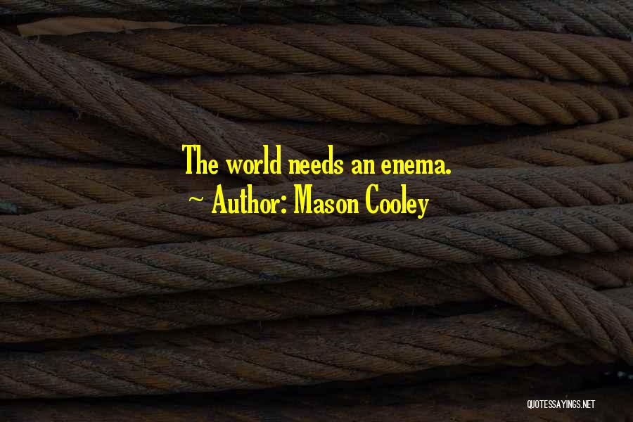 Enema Quotes By Mason Cooley