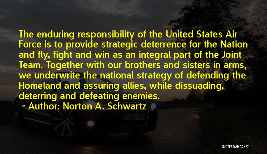 Enemies And Allies Quotes By Norton A. Schwartz